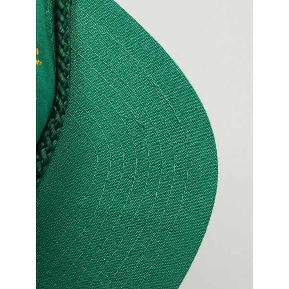 Vintage OTTO Hampton Cranes Inc Green strap-back Hat Rope Front - Picture 9 of 10
